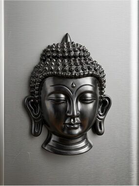 Buddha Head Fridge Magnet | Zen Spiritual Home Decor